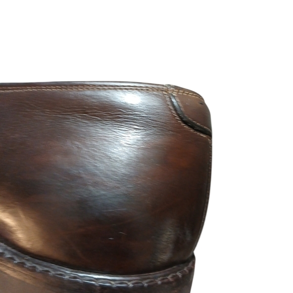 Salvatore Ferragamo Oxfords Men's Brown Leather Lace Up Shoes Size 12 - Picture 14 of 16